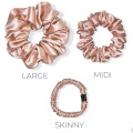 custom 100% pure silk scrunchies 3 set